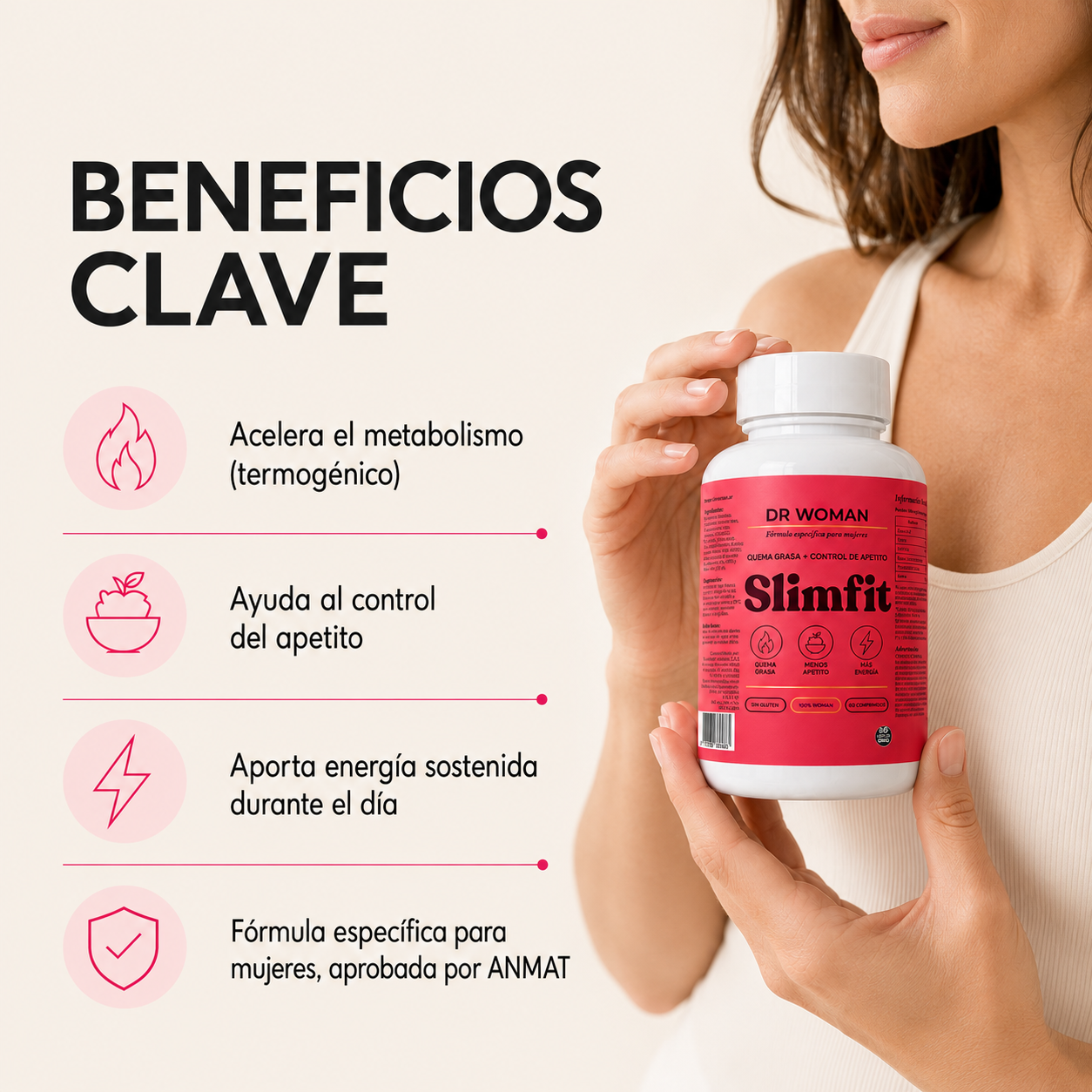 Tratamiento AntiFlacidez - Quemador, Reafirmante y Reductor para Mujeres 30+