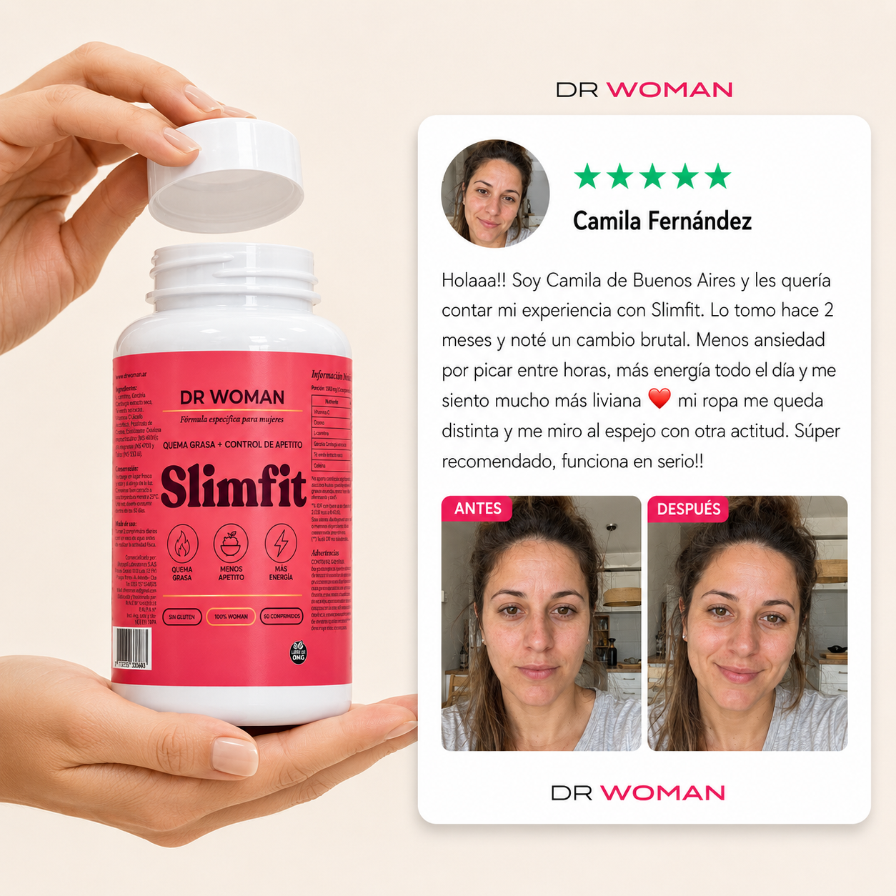 Tratamiento AntiFlacidez - Quemador, Reafirmante y Reductor para Mujeres 30+