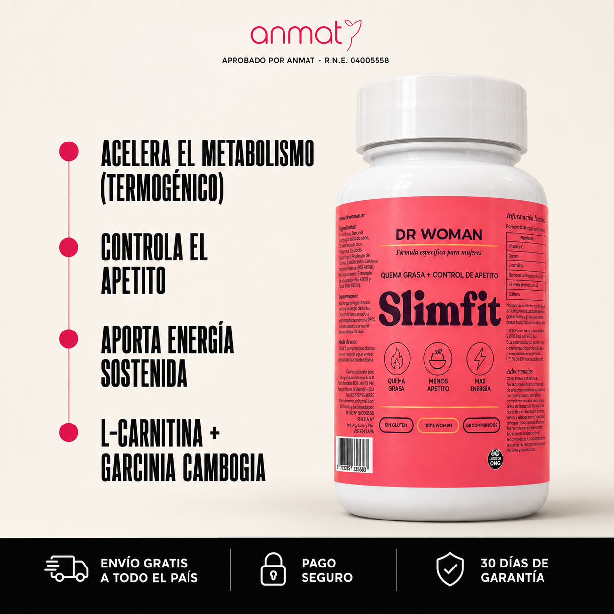 SLIMFIT · Tratamiento Integral para Mujeres - Metabolismo, Energía y Bienestar Hormonal