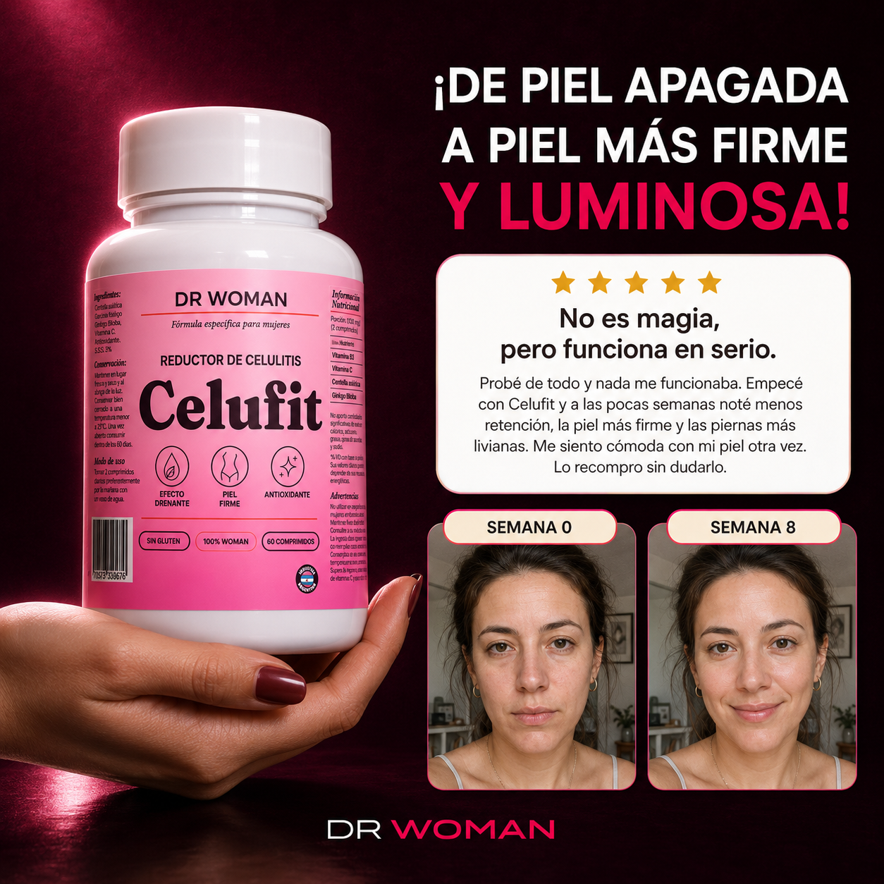 CELUFIT · Tratamiento Reductor y Drenante para Mujeres