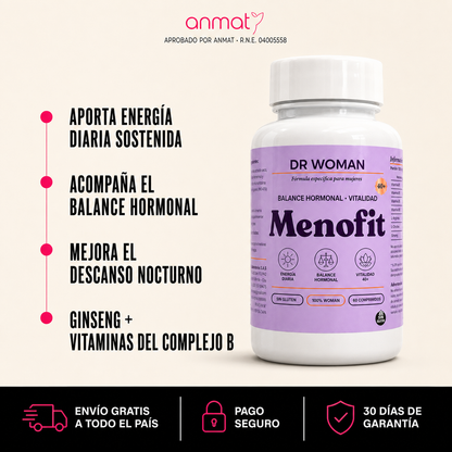 MENOFIT · Tratamiento Hormonal y Energético 40+