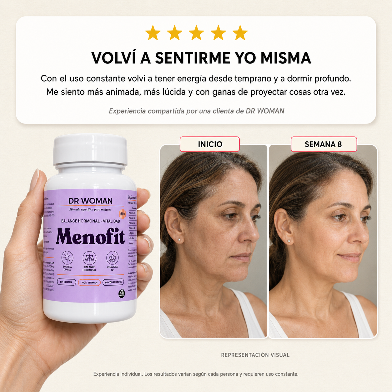 MENOFIT · Tratamiento Hormonal y Energético 40+