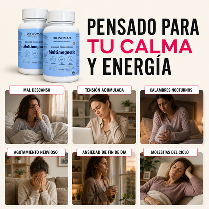 MULTIMAGNESIO 12 en 1 · Tratamiento para Descanso, Calma y Energía