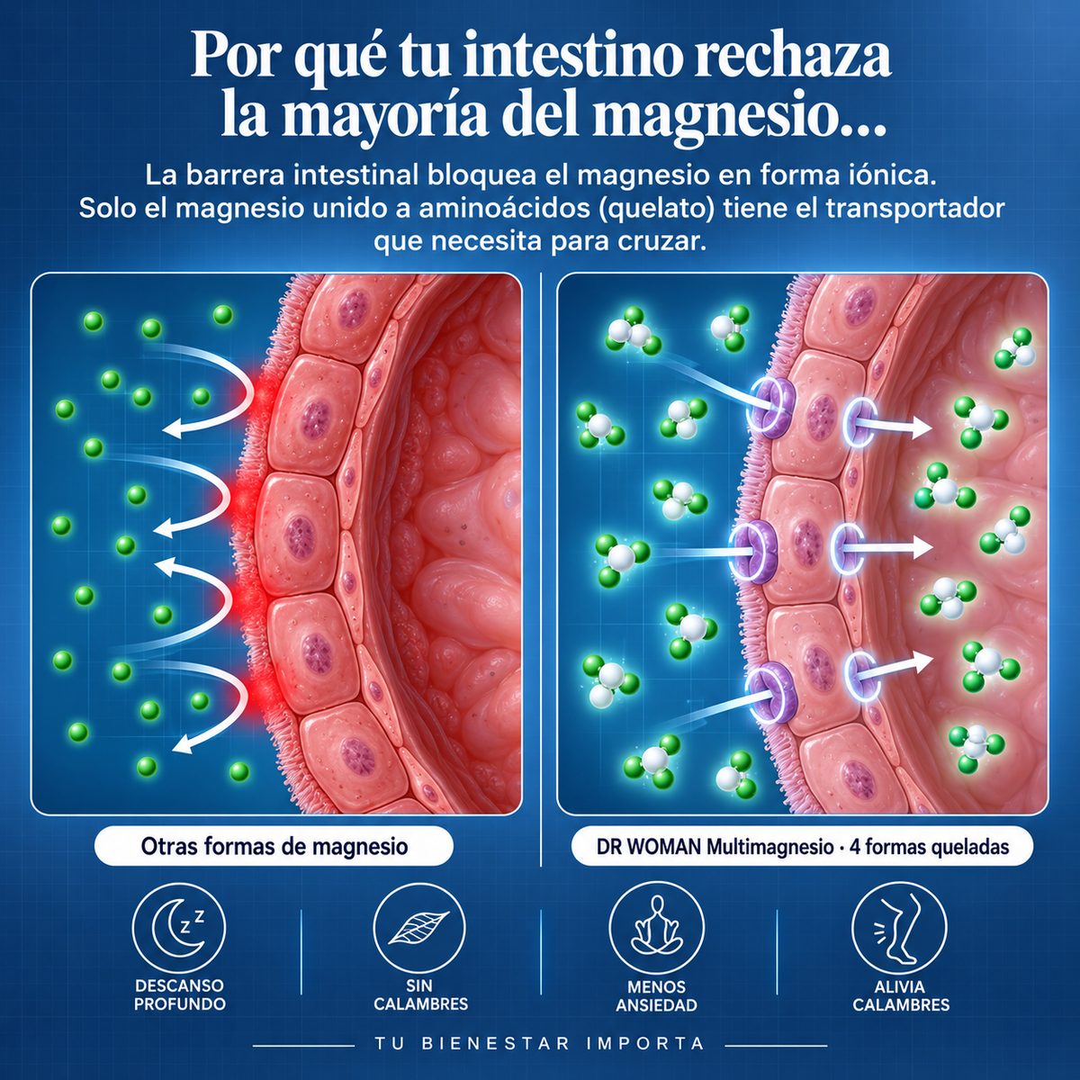MULTIMAGNESIO 12 en 1 · Tratamiento para Descanso, Calma y Energía