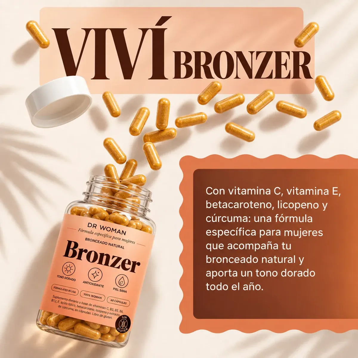 BETACAROTENO - La nueva Formula para Broncearse en 18 dias sin tomar sol